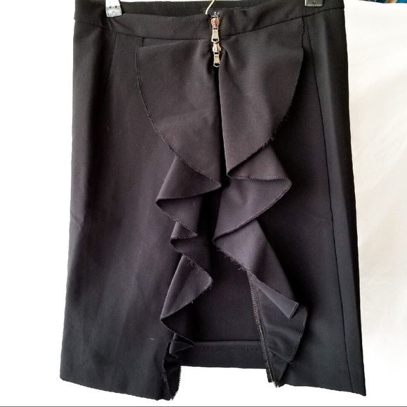 Zara Dresses & Skirts - Zara | ruffle | full zip | pencil skirt | XS